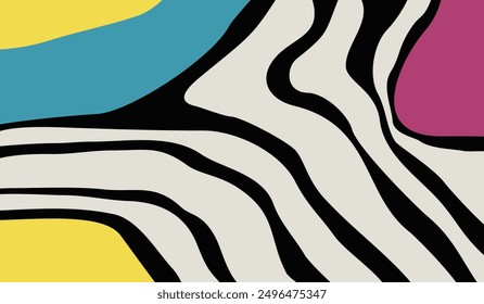 Plantilla de fondo de Formas abstractas mínimas