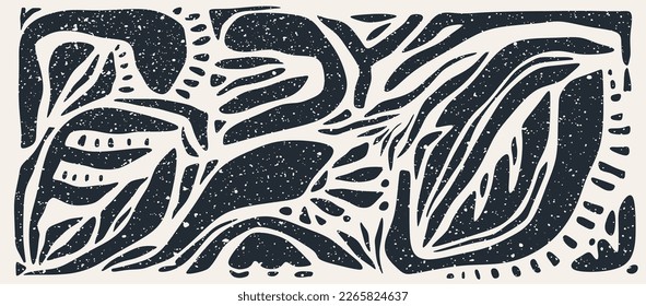 minimal abstract shapes pattern.  Fashionable template for design. Ethnic style.