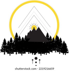 
minimal and abstract tattoo design