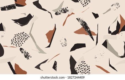 Minimal abstract trendy pattern. Fashionable template for design.