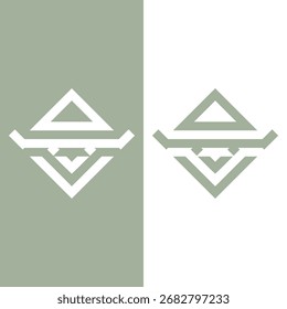 Minimal Abstract Triangle Geometric Logo Design