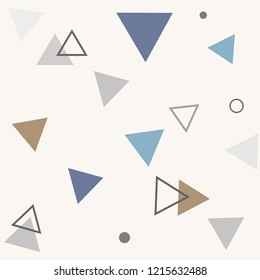 minimal abstract  triangle  modern geometric seamless pattern for background, wallpaper, texture, banner, label etc. vector design