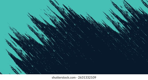 Minimal abstract turquoise grunge scratch background template. Vector Illustration