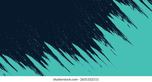 Minimal abstract turquoise grunge scratch background template. Vector Illustration