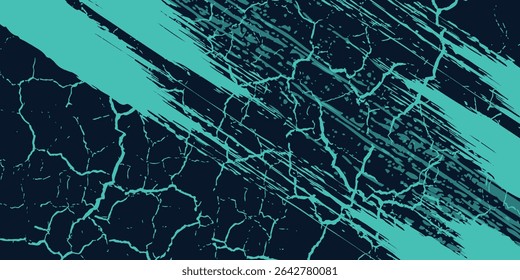 Minimal Abstract turquoise Grunge Scratch Background Template. 