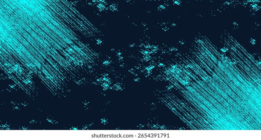 Minimal Abstract turquoise Grunge Scratch Background Template, vector illustration
