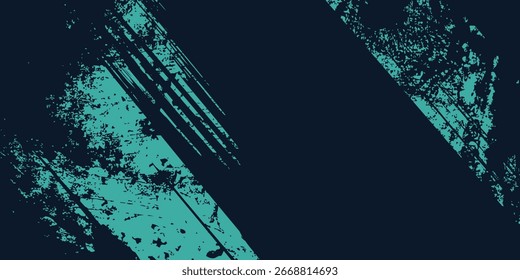 Plantilla de fondo de arañazo de grunge turquesa Abstractas mínima. Ilustración de Vector