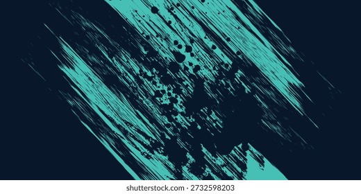 Plantilla mínima de fondo de arañazos de grunge turquesa Abstractas. 