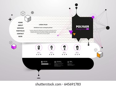 Diseño de vectores de interfaz de usuario abstracto mínimo.