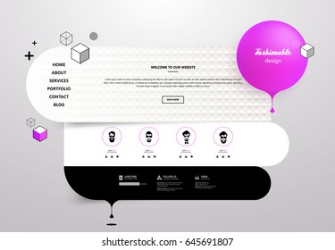 Minimal Abstract User Interface Vector Design.