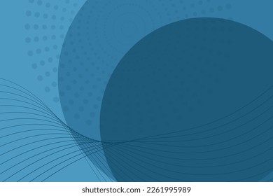 Minimal abstrakter Vektorbanner. Abstrakter Hintergrund mit gepunktetem Kreis und Wellen mit Platz für Text.