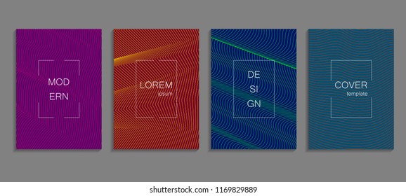 Minimal abstract vector cover design template. Future geometric background. Vector templates for placards, banners, flyers, presentations and reports