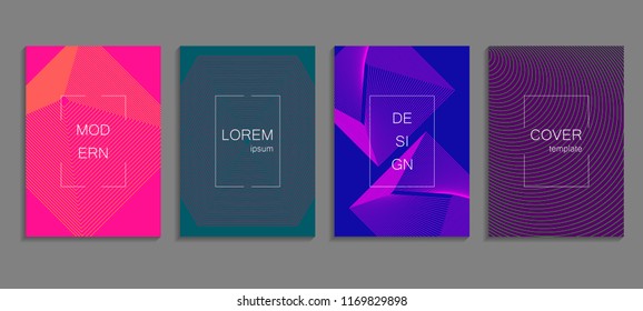Minimal abstract vector cover design template. Future geometric background. Vector templates for placards, banners, flyers, presentations and reports