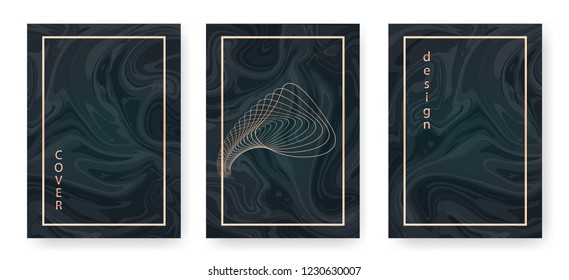 Minimal abstract vector cover design template. Eps10 vector.