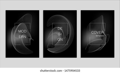 Minimal abstract vector cover design template. Future geometric gradient background. Vector templates for placards, banners, flyers, presentations and reports