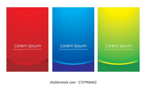 Minimal abstract vector cover design template. Future gradient background. Vector templates for placards, banners, flyers, presentations and reports
