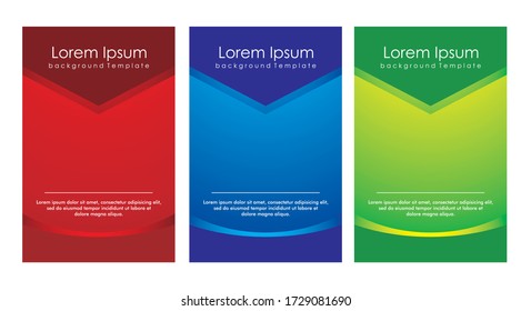 Plantilla mínima de diseño de portada vectorial abstracta. Fondo de degradado futuro. Plantillas vectoriales para carteles, pancartas, volantes, presentaciones e informes
