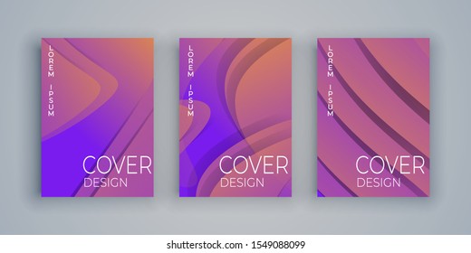 Minimal abstract vector gradient. Cover design template.Vector templates for placards, banners, flyers, presentations and reports