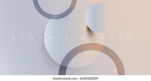 Minimal abstract vector with overlapping circular shapes in soft beige and blue gradients. Modern geometric design ideal for digital branding, web backgrounds, elegant invitations, and presentations.