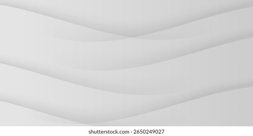 Minimal abstract vector with smooth, wavy grey lines on a light gradient background. Elegant and modern design perfect for business, tech, or clean-themed visuals.
