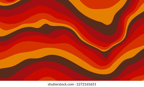 Minimal abstract vision shape 70s color scheme background vector illustration