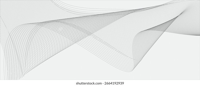 Minimal Abstract Wave Lines Background — Elegant Vector Design