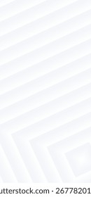 A minimal abstract white diagonal and square pattern vector background with subtle gradients and light.