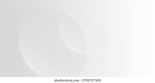 Minimal Abstract White and Gray Circles Background Clean Professional Wallpaper. Modern Trendy design in Vector Illustration