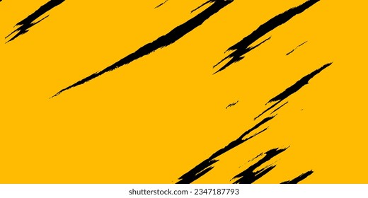 Minimal Abstract Yellow Frame Grunge Sport Design In Dark Background