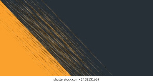 Minimal Abstract Yellow Frame Grunge Sport Design In Dark Background. style vector illustration