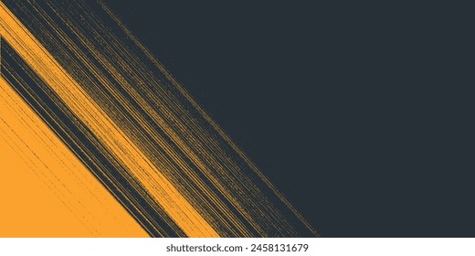 Minimal Abstract Yellow Frame Grunge Sport Design In Dark Background. style vector illustration