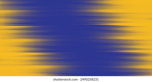 Minimales Abstraktes gelbes Rahmen-Grunge-Sportdesign im blauen Hintergrund. Vektorillustration