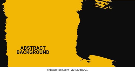 Minimal Abstract Yellow Grunge Scratch Background Template
