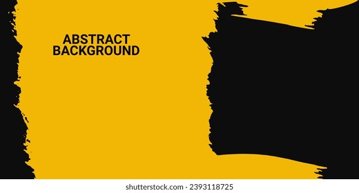 Minimal Abstract Yellow Grunge Scratch Background Template
