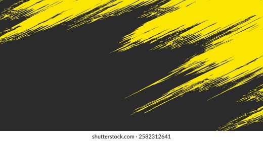 Minimal Abstract Yellow Grunge Scratch Background Template