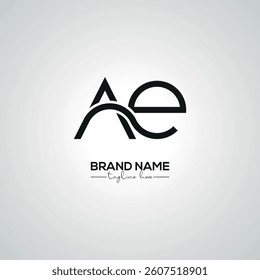 Minimal AE EA Lettermark Logo Design for Corporate Branding.