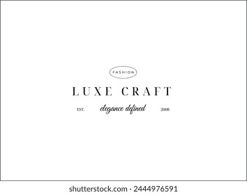 Minimal and Aesthetic typography logo template for company and beauty business