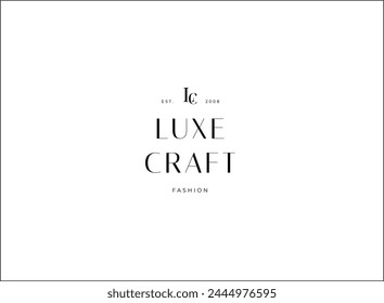 Minimal and Aesthetic typography logo template for company and beauty business