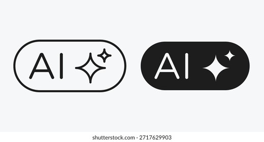 Ícone de comando mínimo de IA no plano de fundo cinza, representando controle inteligente, instruções do sistema, automação e tecnologia digital.