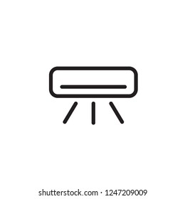 Minimal air conditioner vector icon