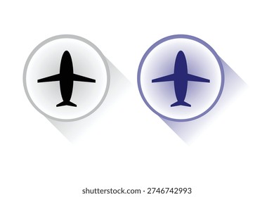 Minimal Airplane Line Icon Design
