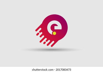 minimal alphabet 3d letter e logo design