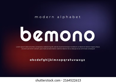 Minimal alphabet fonts. Modern, Typography, Technology, Elegant, Fashion, Designs, Sans Serif fonts. Vector illustration