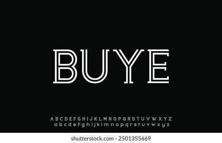 Minimal alphabet fonts and numbers. elegant fashion font typography typeface uppercase lowercase. vector illustration