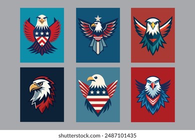 minimal American eagle t shirt design