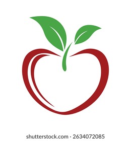 Logotipo Vetorial de Contorno Mínimo da Apple