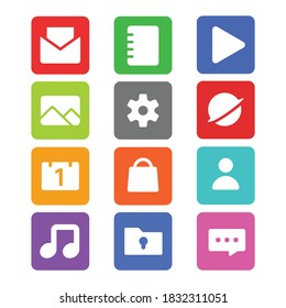 Diseño de logotipo de icono de aplicación mínimo