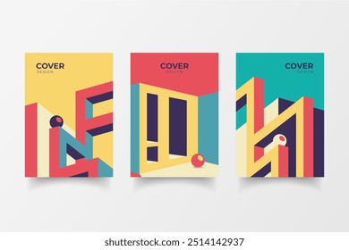 La arquitectura mínima cubre el diseño de Vector en eps 10