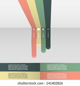 minimal arrow info graphic