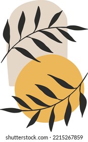Abstrakte Kleinstpflanzen, Vektordesign
